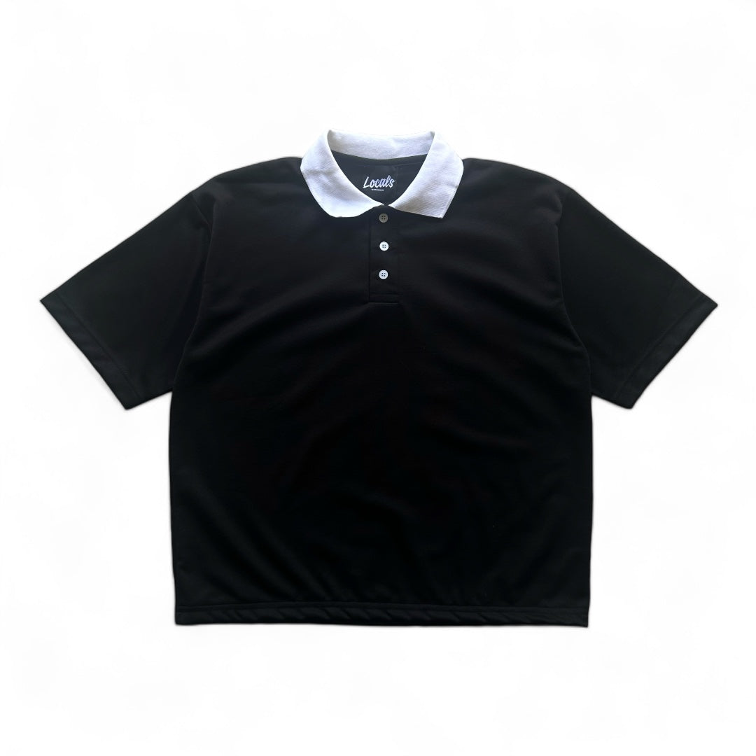 Cruz Boxy / Cropped Dual Tone Polo Shirt