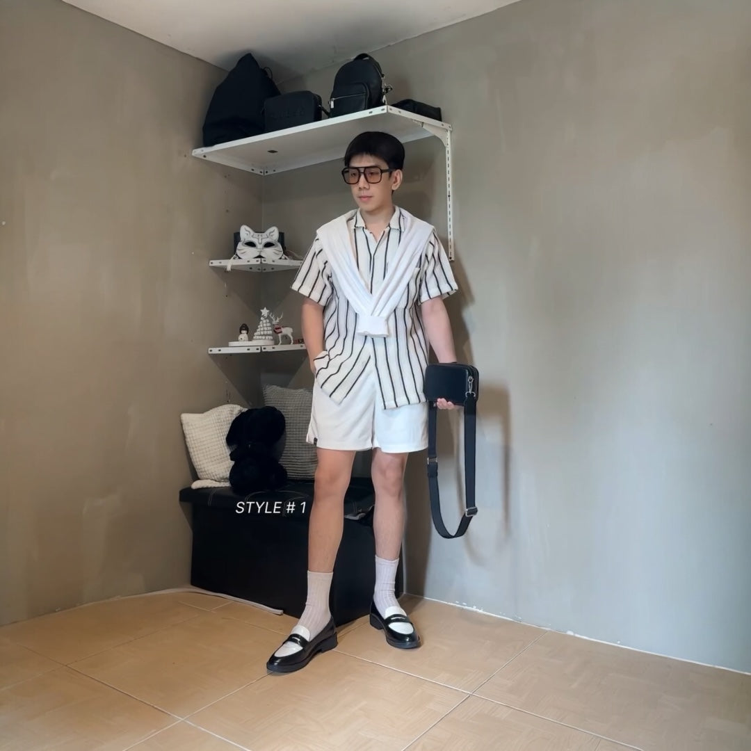 Cornejo Stripe Crochet Polo