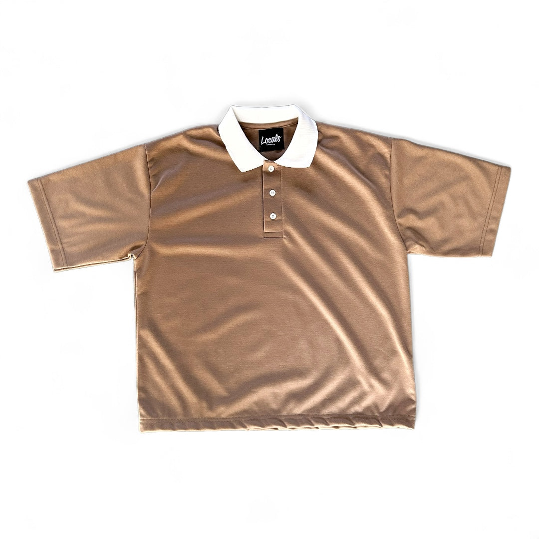 Cruz Boxy / Cropped Dual Tone Polo Shirt