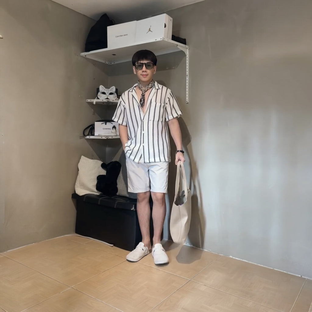 Cornejo Stripe Crochet Polo