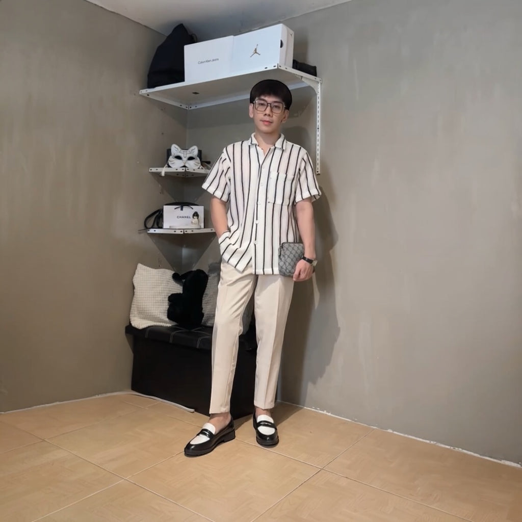 Cornejo Stripe Crochet Polo