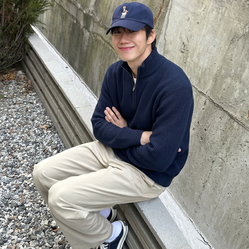 Lucas Quarter Zip Pullover Knitted Sweater (1 PC.PER SIZE LEFT)