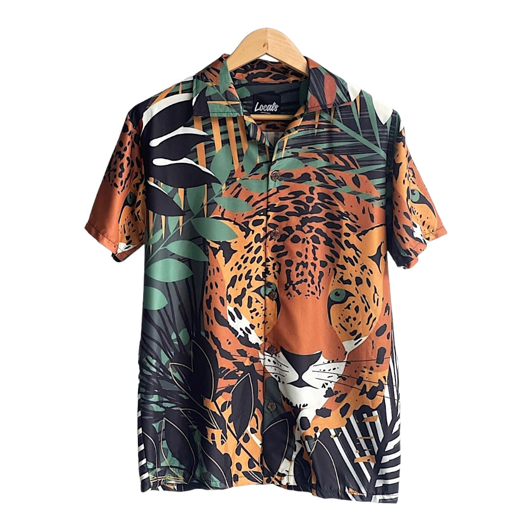 Vega Polo - Cheetah Print - Rayon Fabric - Relaxed Fit