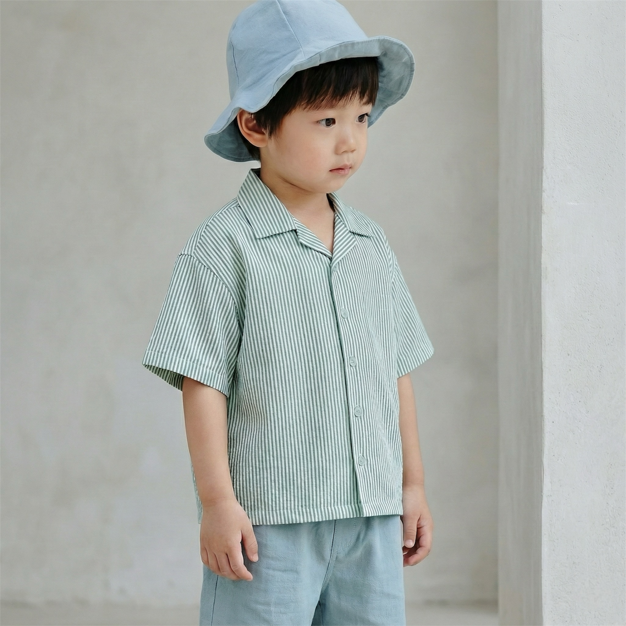 Second in Line Kids Boxy Polo by Second Son Studio
